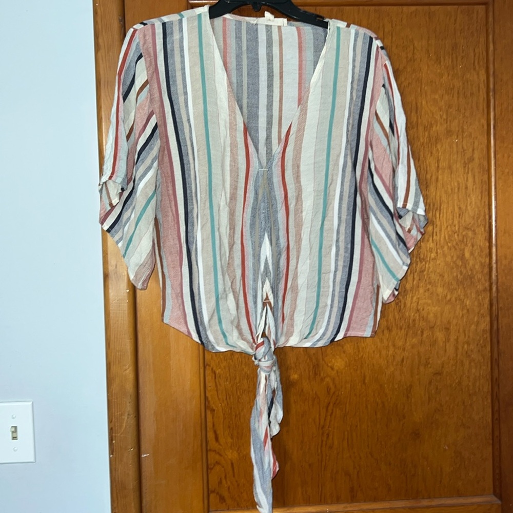 Love Stitch Boho Striped Blouse